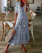 Luna | Vestido midi de estilo boho desenfadado