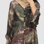 Conjunto Chic Impreso Aurora™ de Dos Piezas
