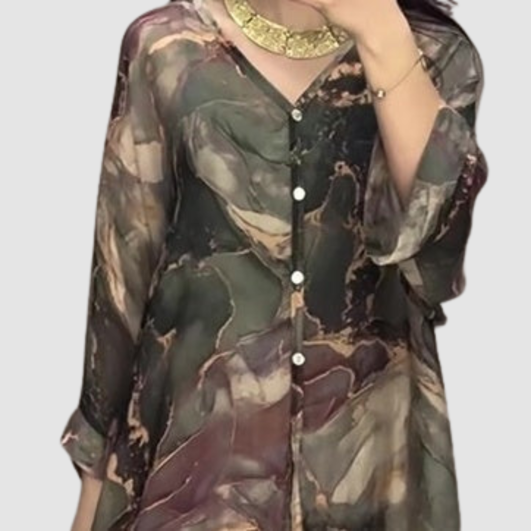 Conjunto Chic Impreso Aurora™ de Dos Piezas