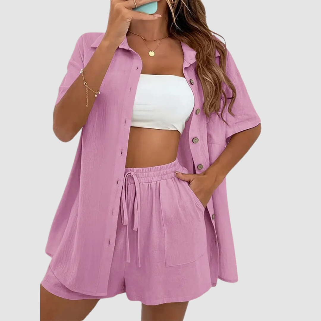 Frances™ Conjunto Elegante de Verano de Dos Piezas