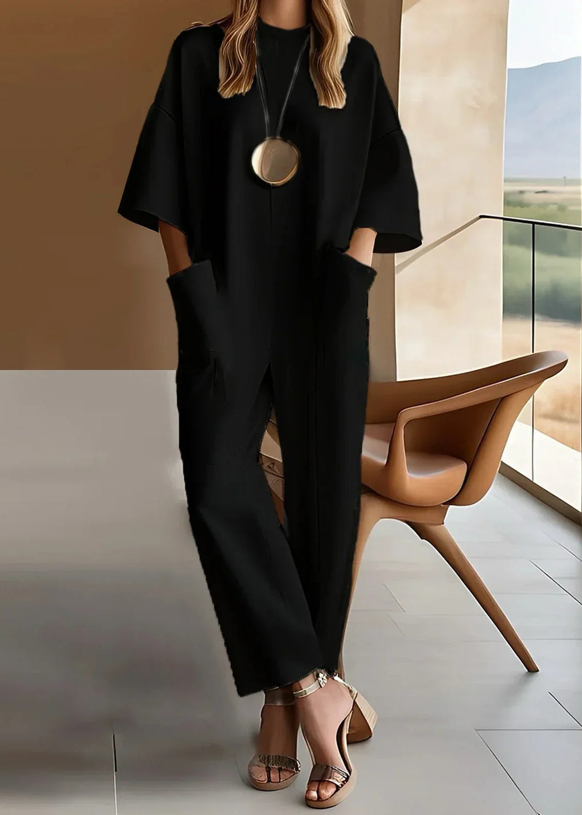 Emmy™ | Elegante Mono de Manga Corta