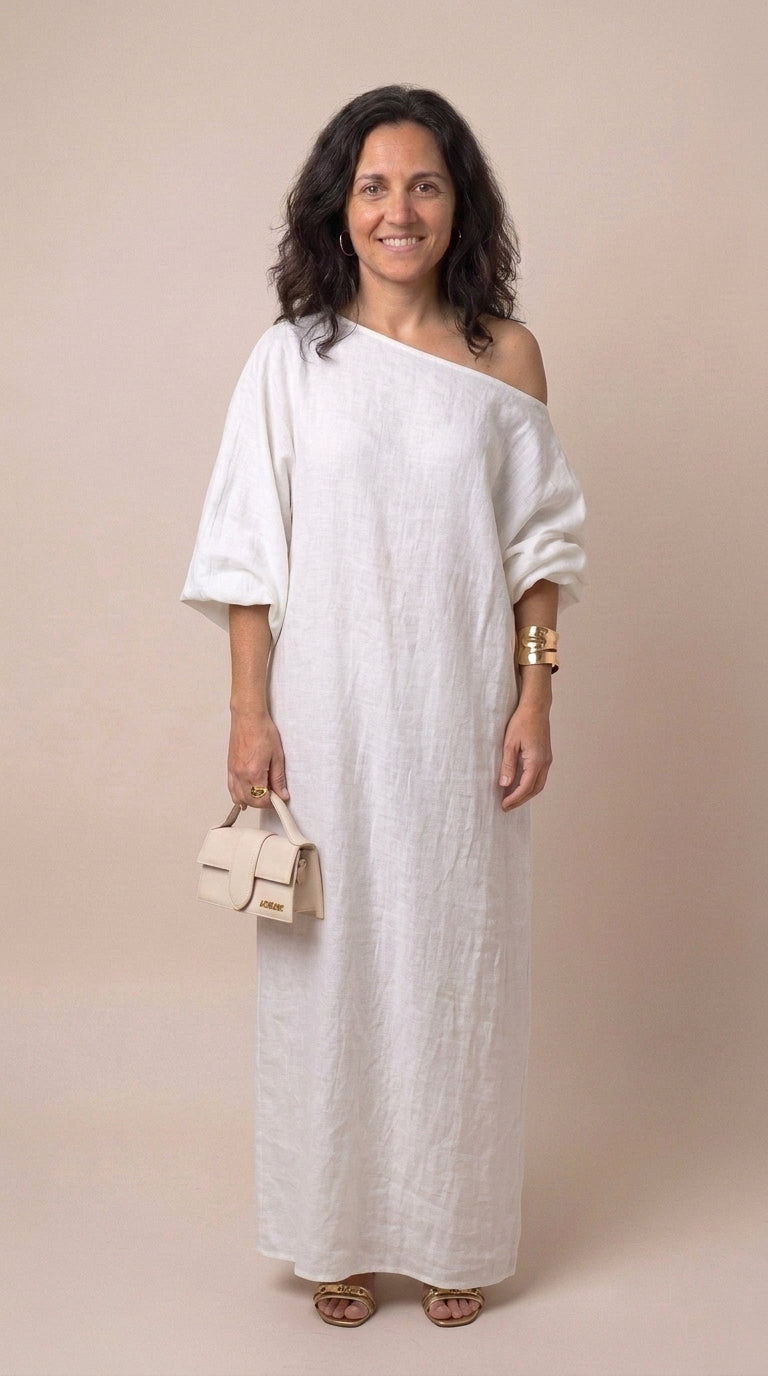 Elise™ | Robe maxi asymétrique et élégante