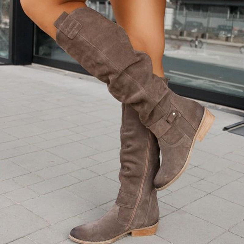 Zavira | Botas de Ante Elegantes y Cálidas para Mujeres