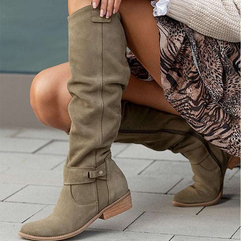 Zavira | Botas de Ante Elegantes y Cálidas para Mujeres