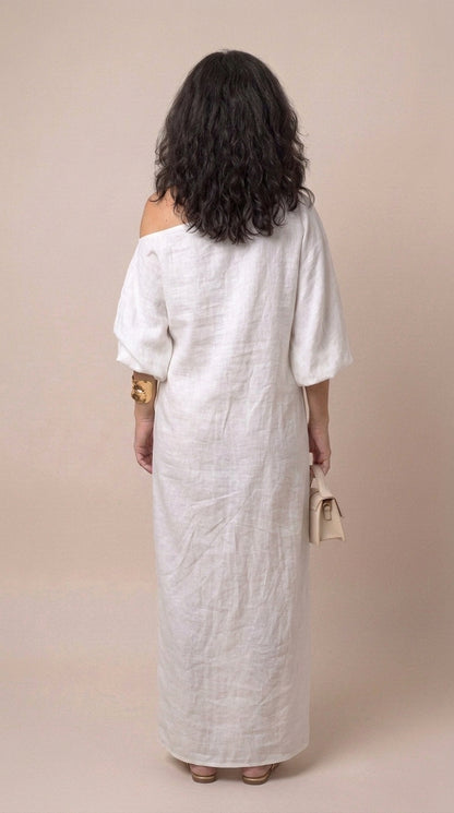Elise™ | Robe maxi asymétrique et élégante