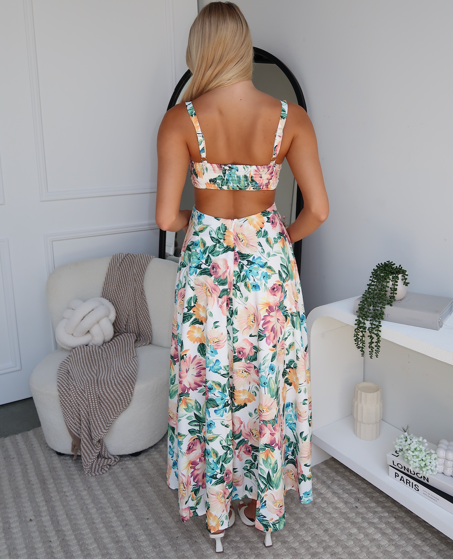 VESTIDO MAXI  - ESTAMPADO FLORAL