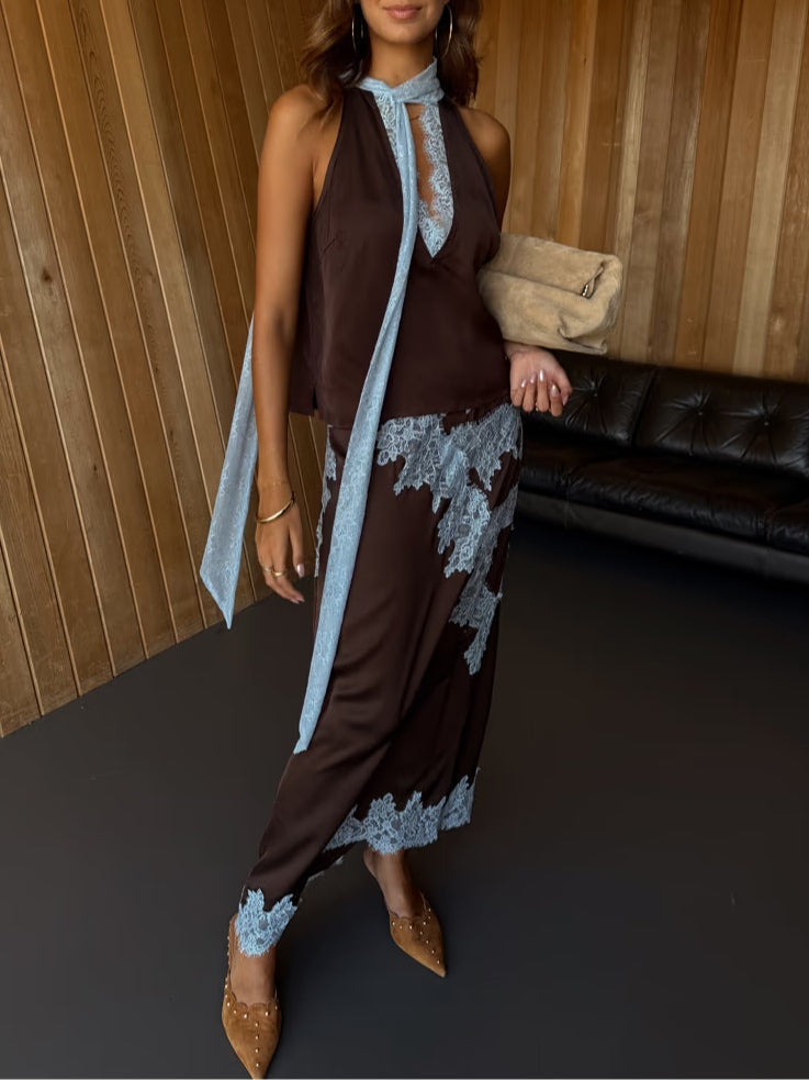 Katalina™ Conjunto de Vestido de Encaje