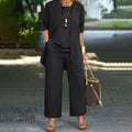 Conjunto Elegante Casual Laney™ de Tres Piezas