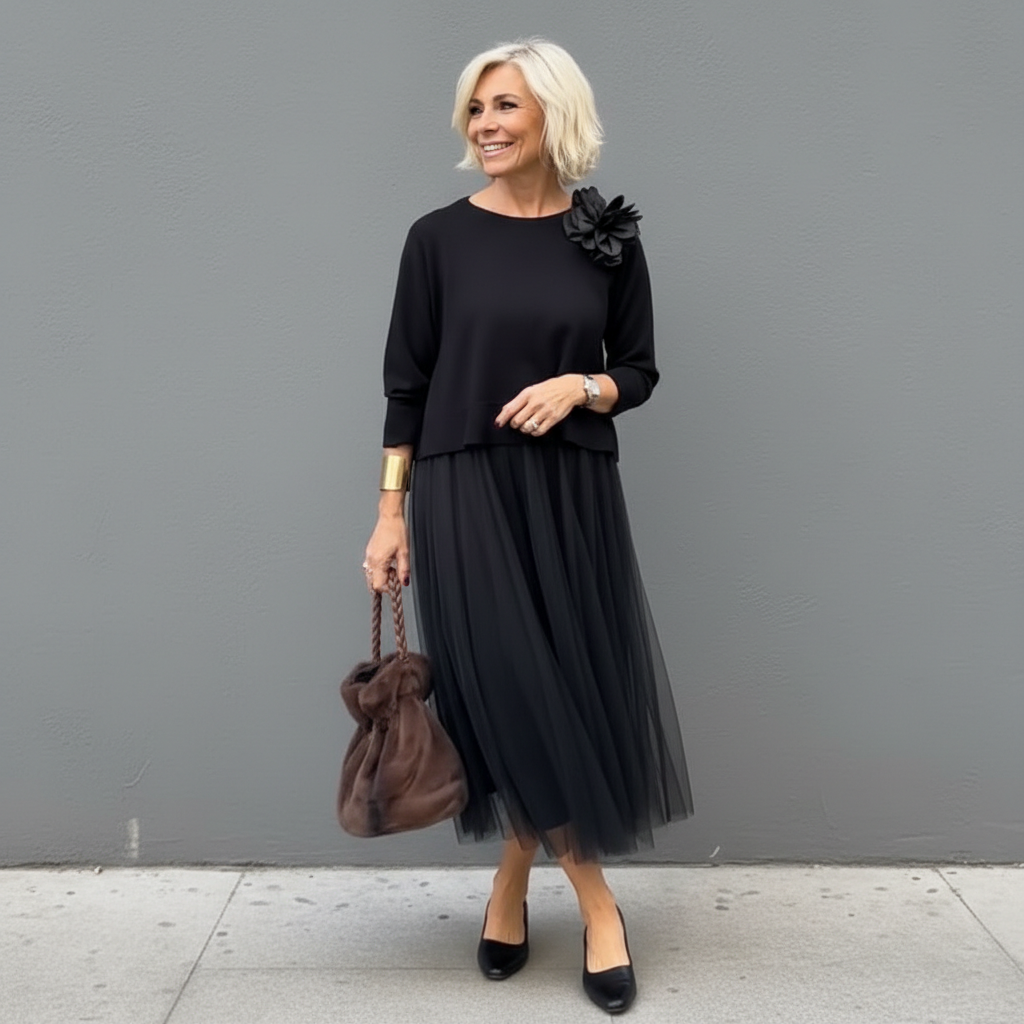 Emmie™ Conjunto Elegante de Dos Piezas