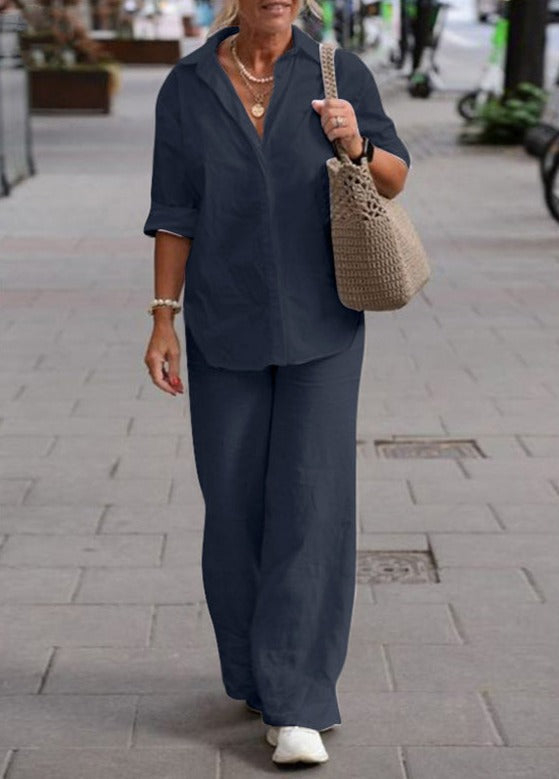 Denice™ Conjunto Elegante Casual de Dos Piezas