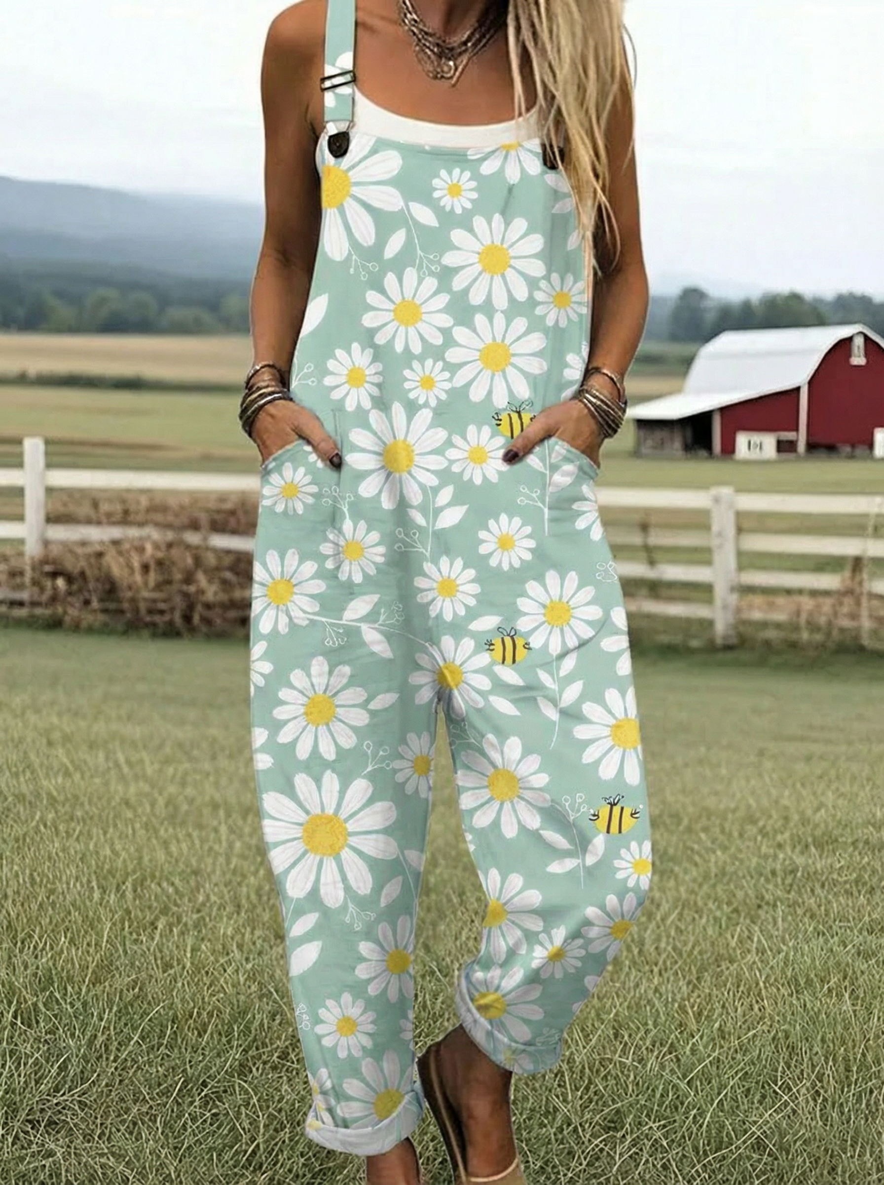 LS™ | Salopete Relaxed Fit com Estampado