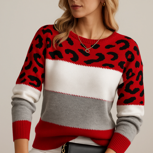 CASANOVA™ | Suéter elegante de leopardo