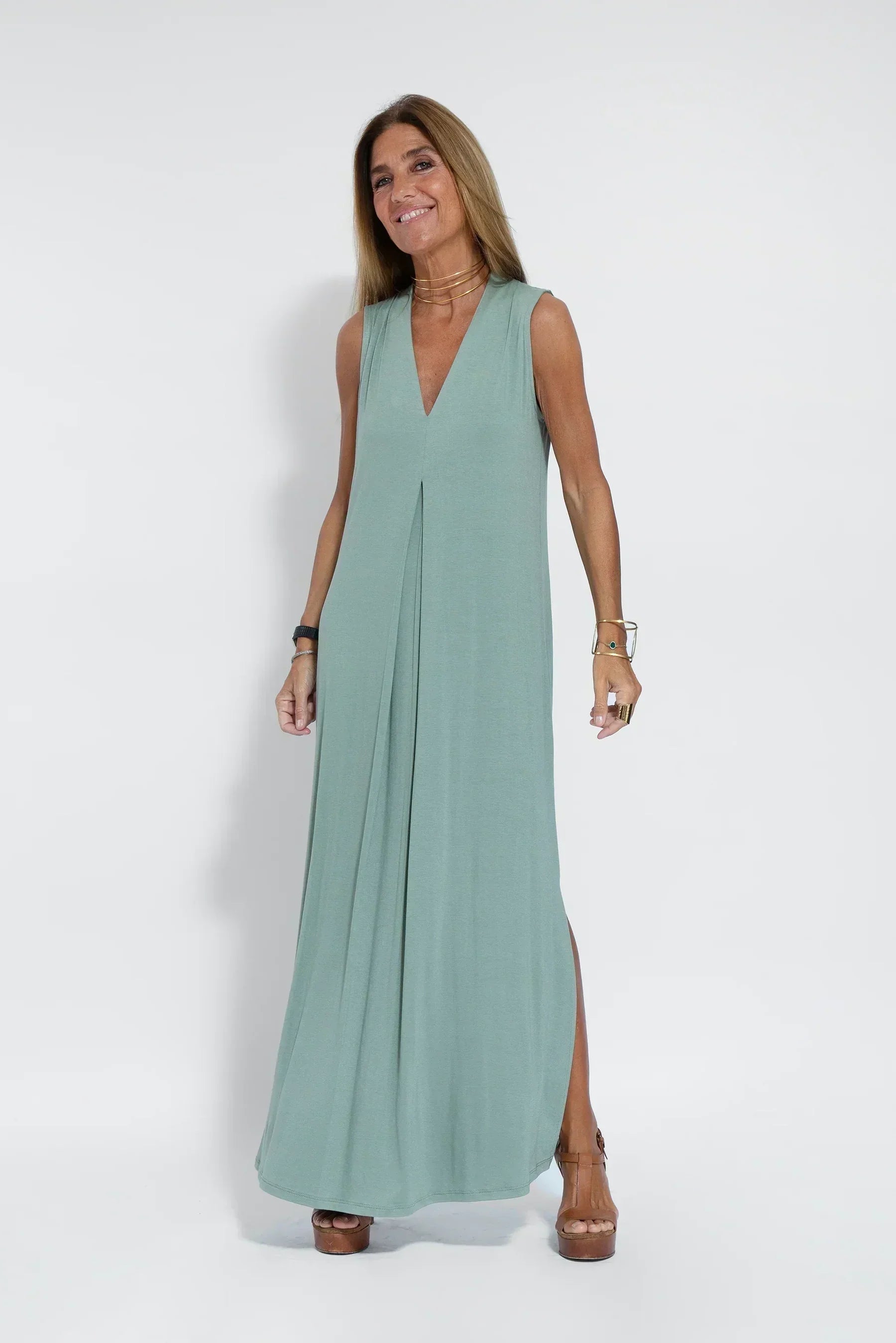 Aroa - Conjunto de vestido y chaleco
