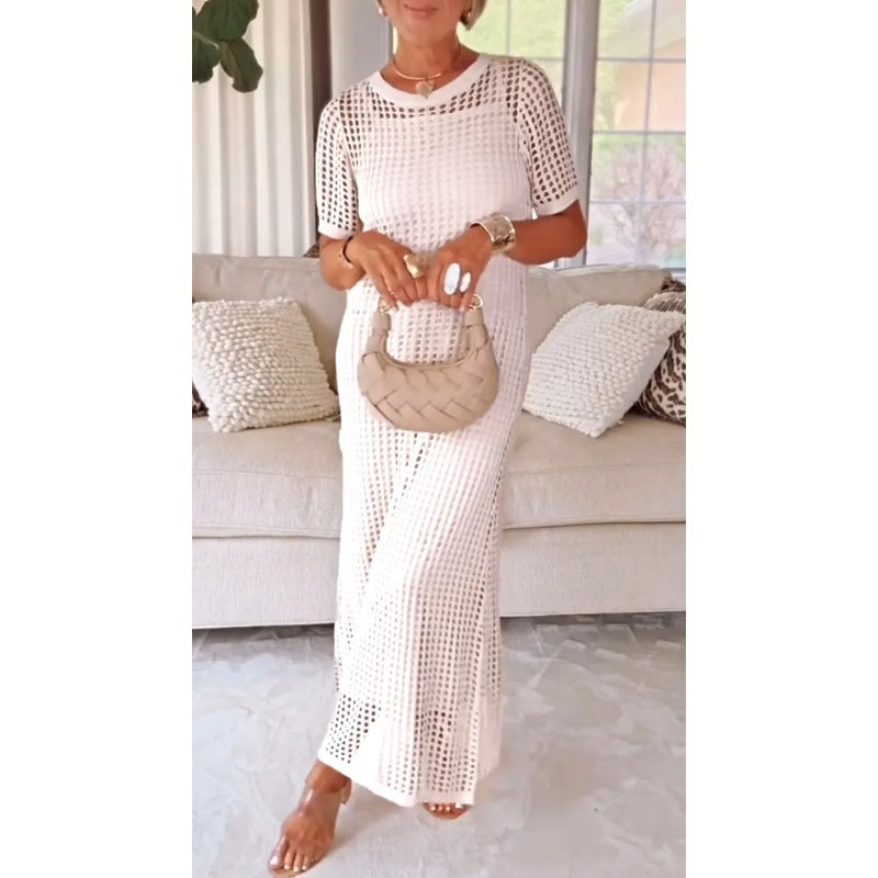 Bethany | Vestido Maxi Largo Cortado con Vestido Interior Incluido