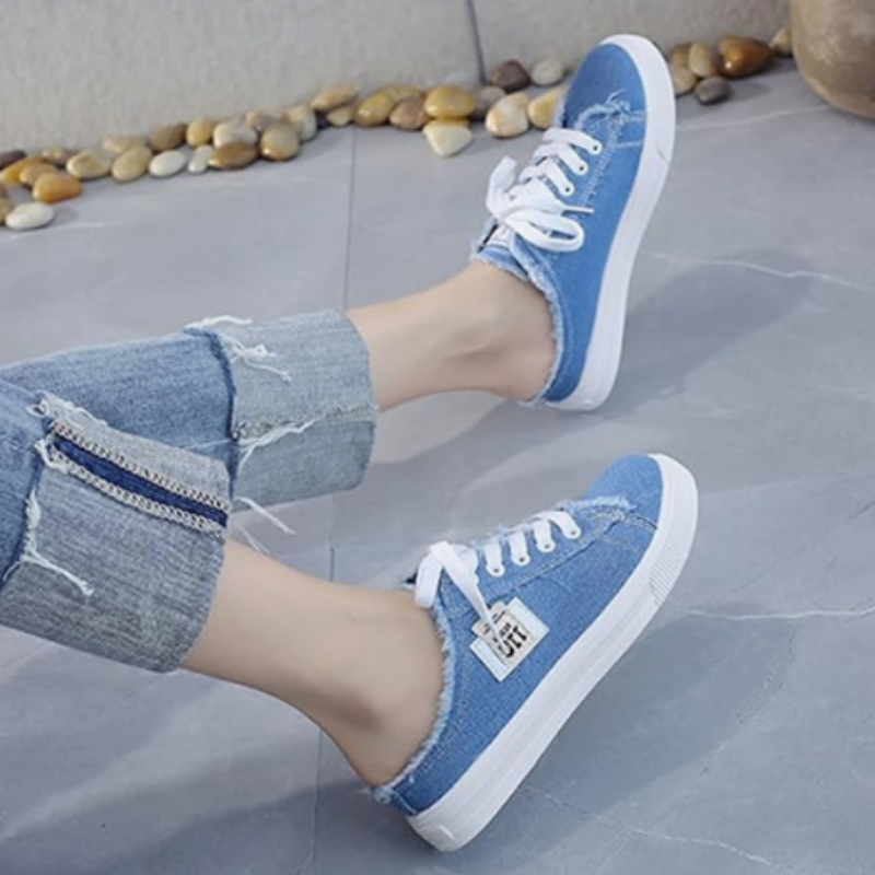 Norvella – Zapatillas Mule Denim para Mujer
