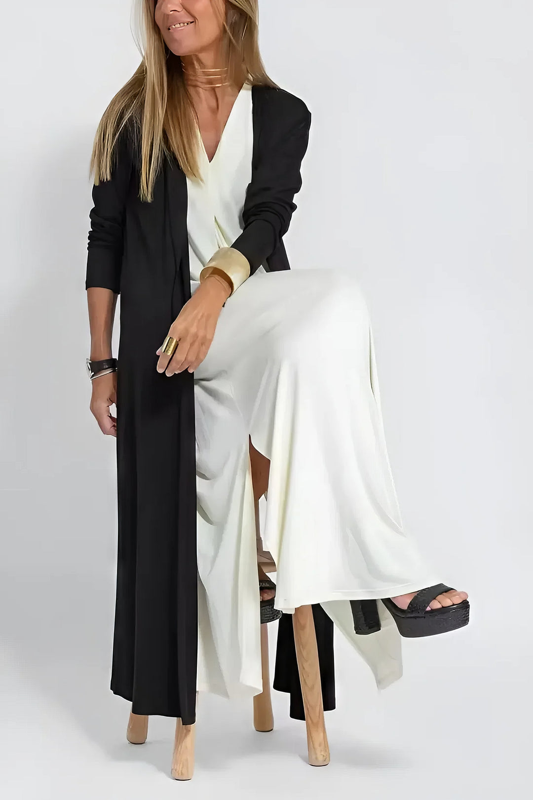Aroa - Conjunto de vestido y chaleco
